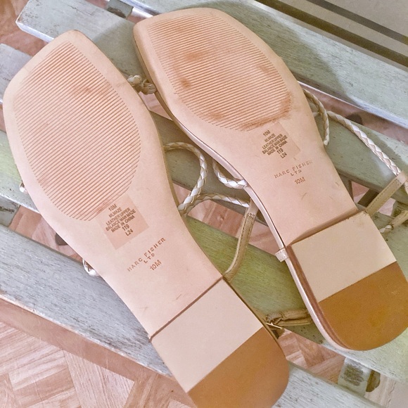 Marc Fisher New Braided Tan Women's Sandals - Picture 4 of 5